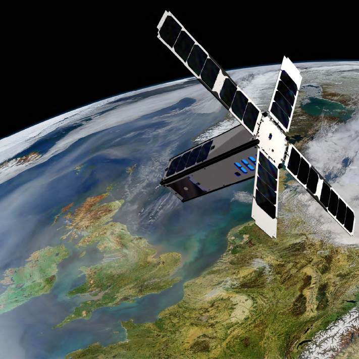 Image of orbiting SeaHawk over Earth